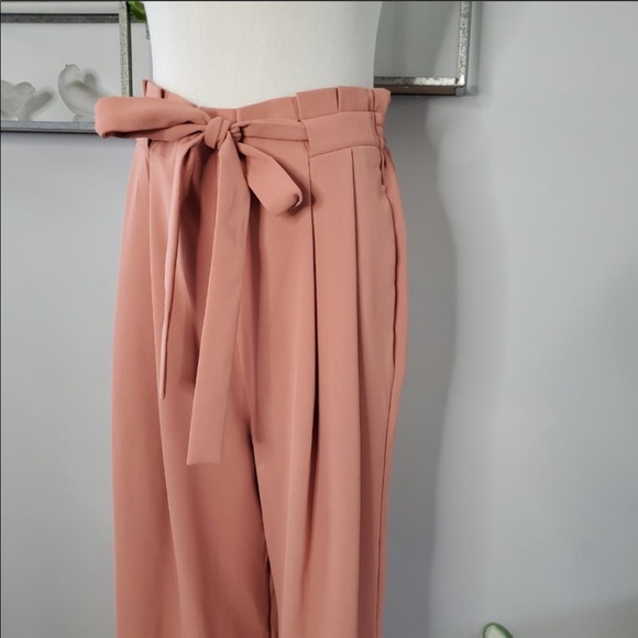 Zara Basic High Waist Paperbag Trouser Culottes - Picture 5 of 7